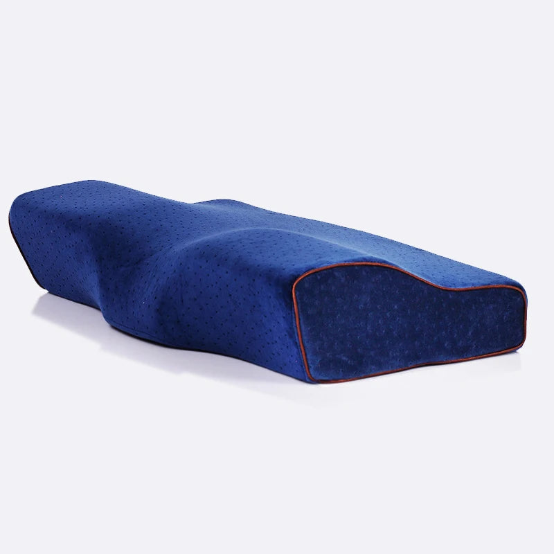 Memory pillow for the neck by Smartlyo, showing a soft, ergonomic design with a plush cover for comfortable support.