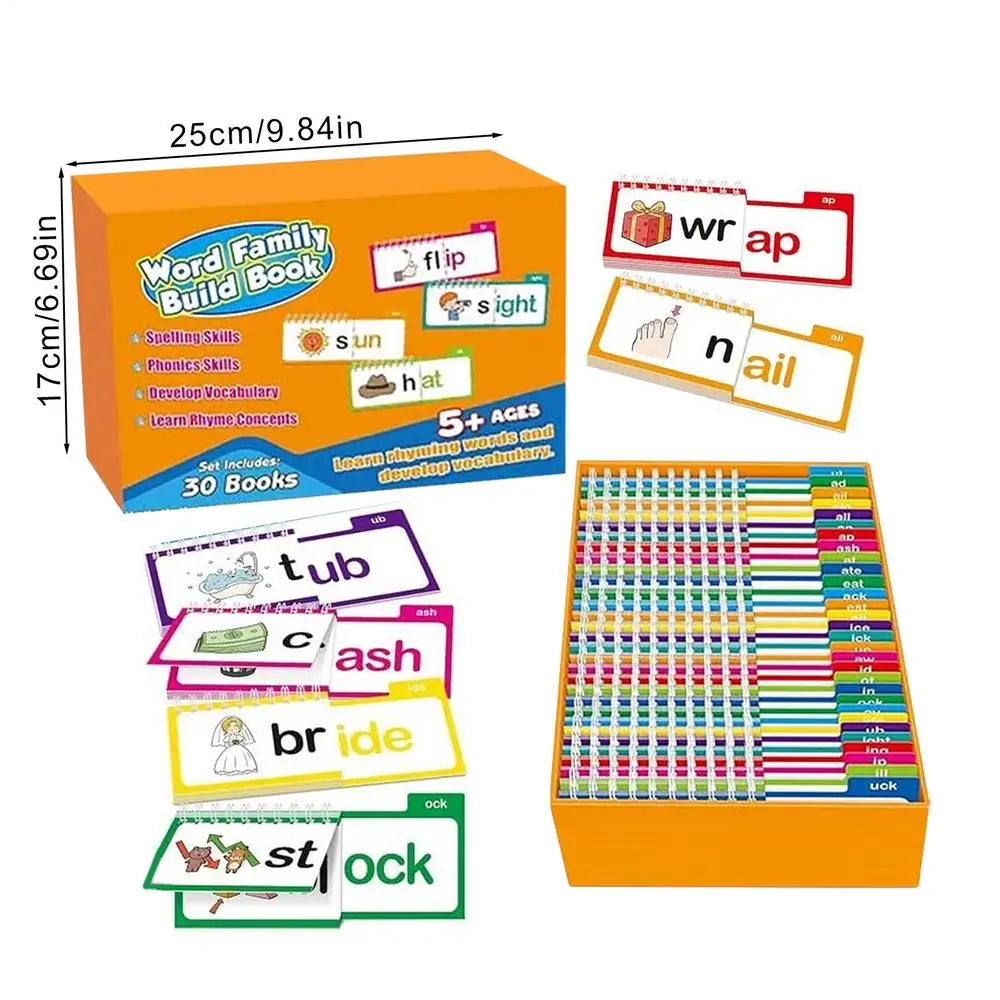 Smartlyo 30 Read and Rhyme Build Books set with colorful pages and engaging illustrations for early reading development.