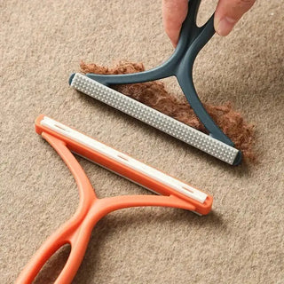 Smartlyo double-sided pet hair remover with textured surfaces for easy hair removal from furniture and clothing.
