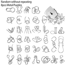Metal 3D Wire IQ Brain Teaser Puzzle Set — Montessori Wit Game