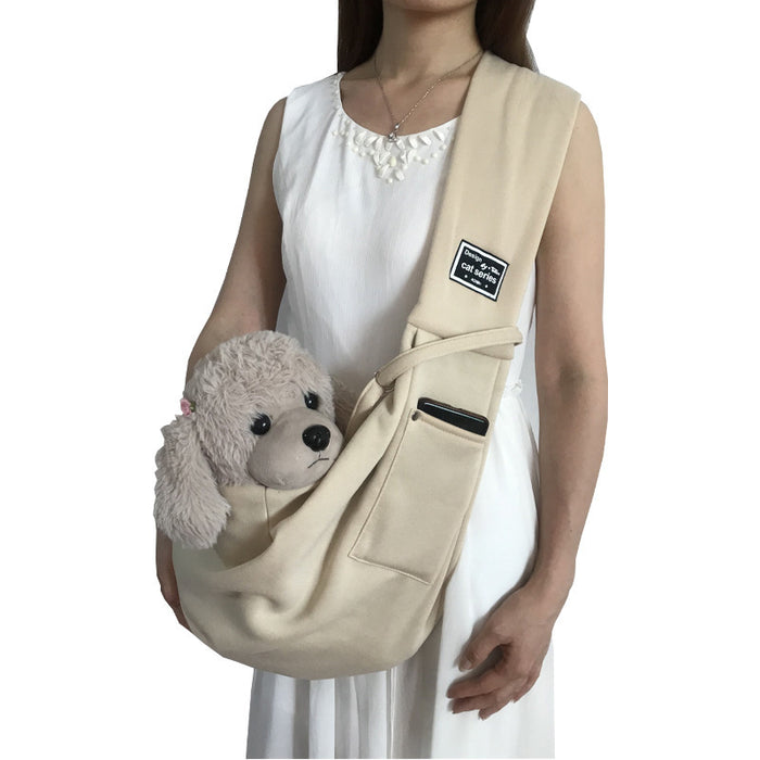 Smartlyo Pet Out Crossbody Shoulder Cat Bag showing a lightweight, stylish pet carrier with adjustable strap and breathable mesh sides.