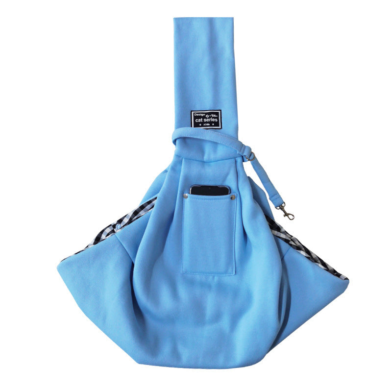 Smartlyo pet bag, New Pet Out Crossbody Shoulder Cat Bag with breathable mesh sides and adjustable strap for comfortable carrying.