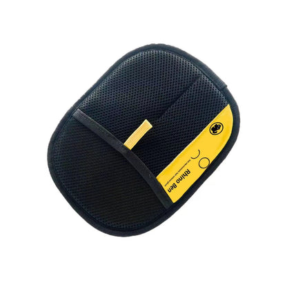 "Smartlyo pet hair remover glove shown with textured surface for effectively removing pet hair from furniture and clothing."