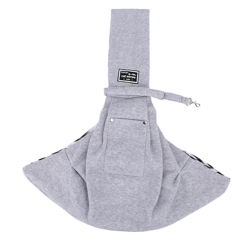 Smartlyo pet bag for cats, crossbody shoulder design with breathable mesh and secure openings for comfortable carrying.