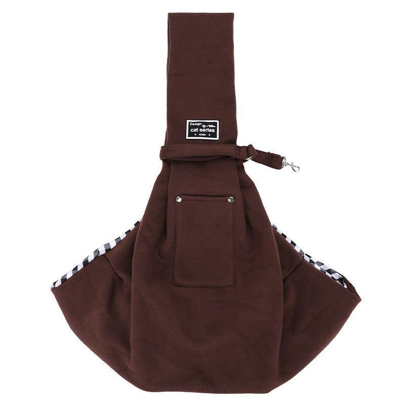 Smartlyo Pet Out Crossbody Shoulder Cat Bag showing a stylish black pet carrier for cats with adjustable strap and mesh ventilation.