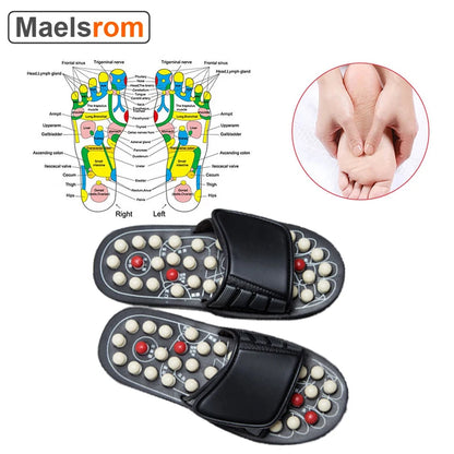 Acupressure Foot Massage Slippers – Reflexology Therapy Sandals for Plantar Fasciitis & Foot Pain Relief