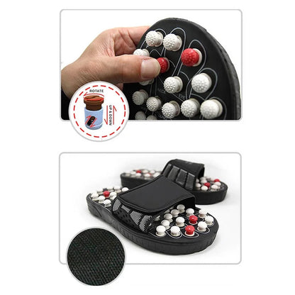 Acupressure Foot Massage Slippers – Reflexology Therapy Sandals for Plantar Fasciitis & Foot Pain Relief