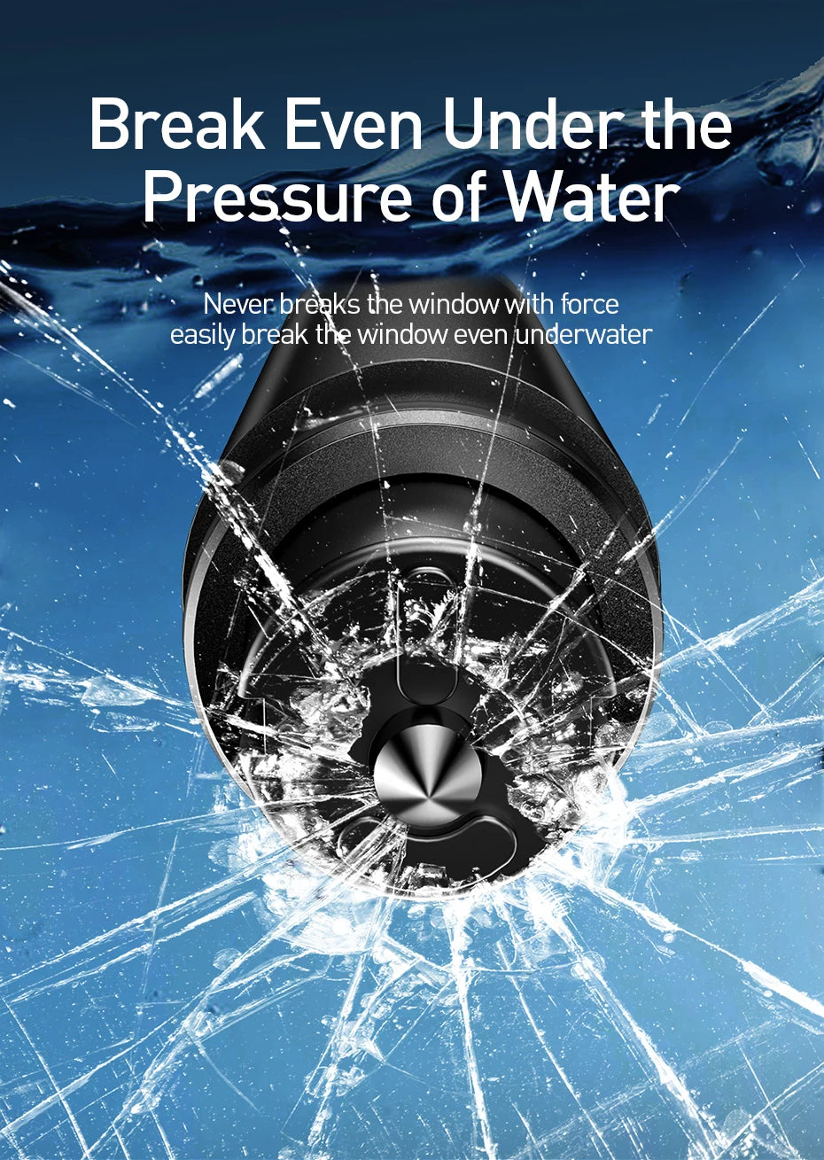 Baseus Car Window Glass Breaker Safety Hammer