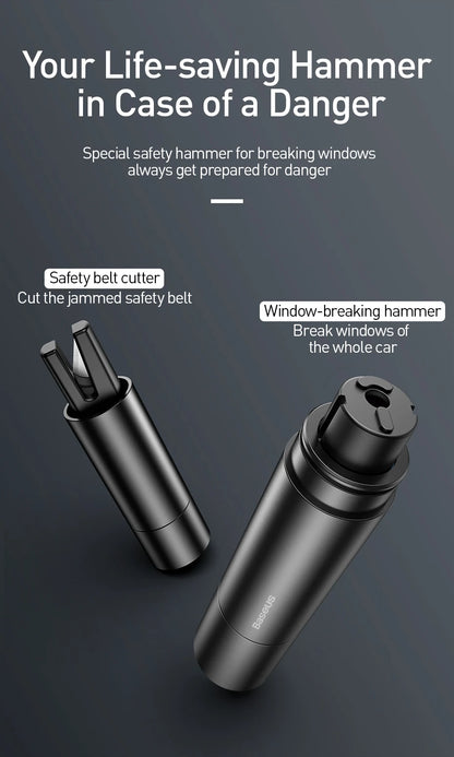 Baseus Car Window Glass Breaker Safety Hammer