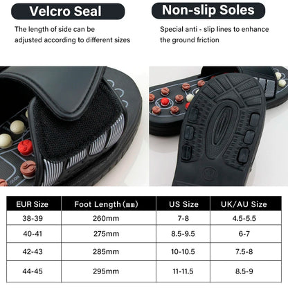 Acupressure Foot Massage Slippers – Reflexology Therapy Sandals for Plantar Fasciitis & Foot Pain Relief