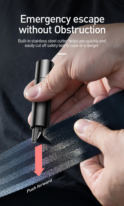 Baseus Car Window Glass Breaker Safety Hammer