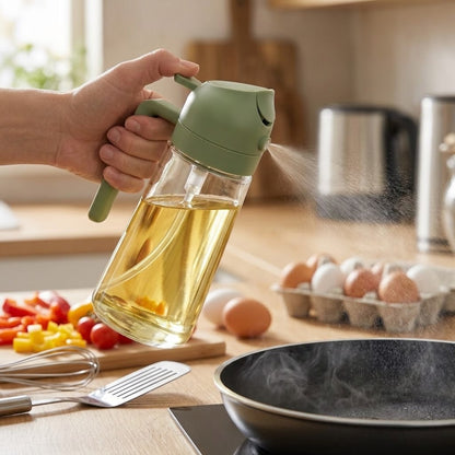 2-in-1 Oil Spray Bottle for Cooking