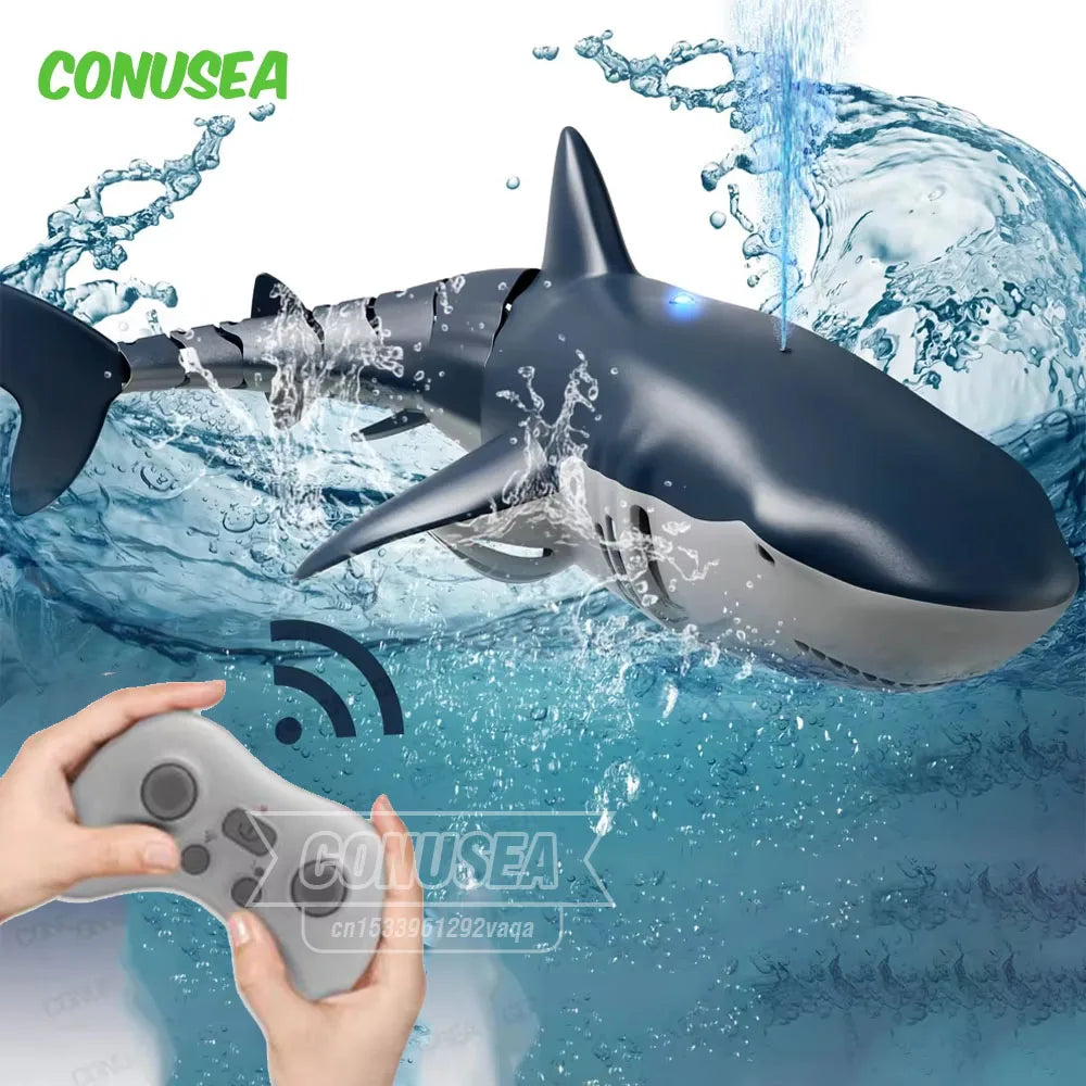 Smart RC Shark whale Spray Water Toy