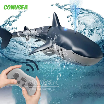 Smart RC Shark whale Spray Water Toy