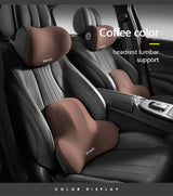 Smartlyo car lumbar support back cushion and neck pillow for improved comfort during driving with ergonomic design