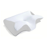 Cervical orthopedic pillow by My Store with contoured design for neck support, made of soft, breathable material.