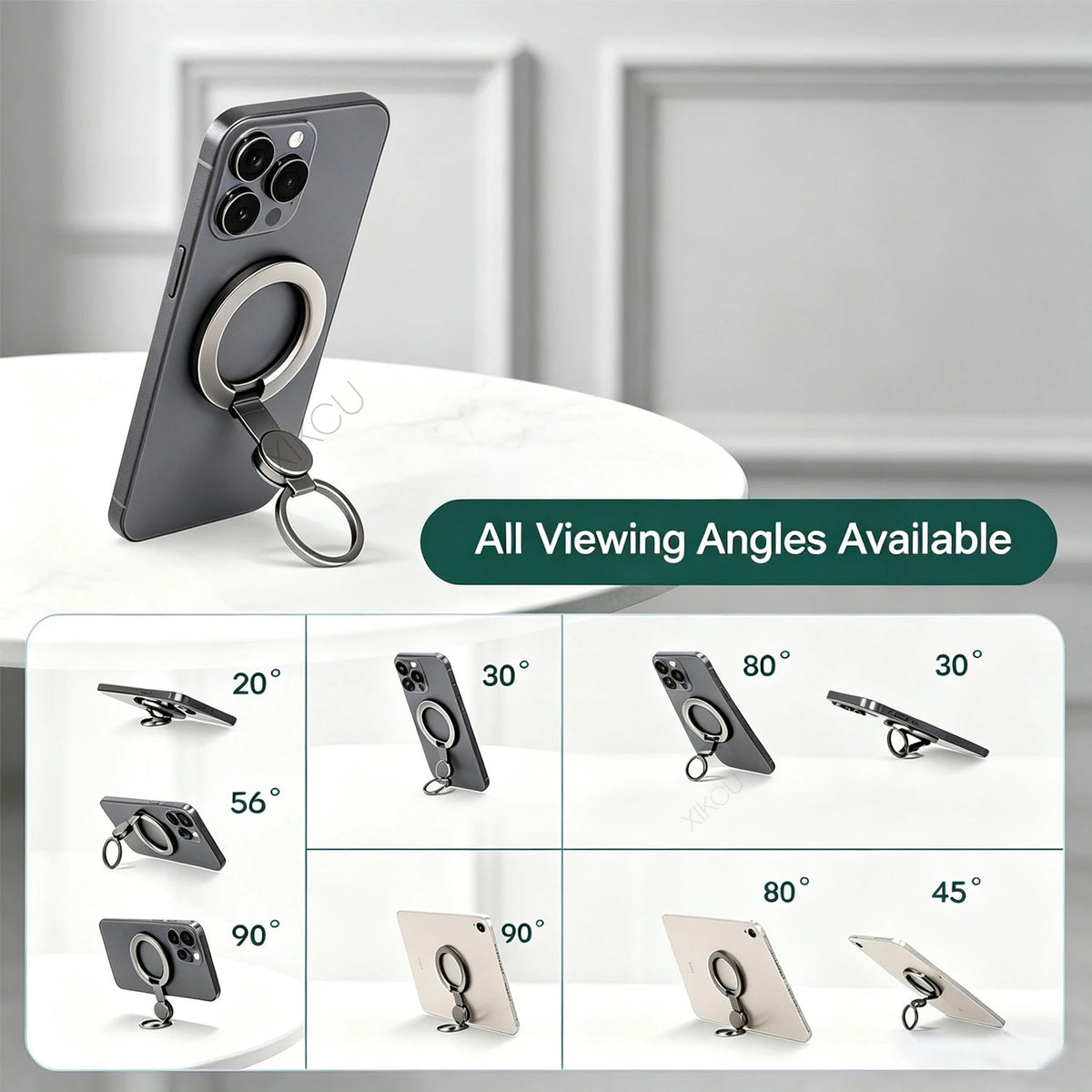 Magnetic Spinner Phone Ring Holder
