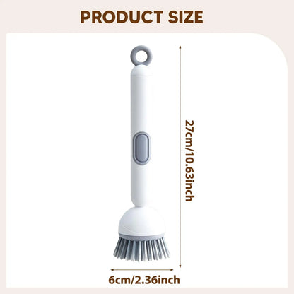 Smartlyo multifunctional kitchen cleaning brush with ergonomic handle and durable bristles for versatile dish and surface cleaning.