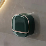 Luxury wall-mounted soap holder by Smartlyo, sleek and modern design, made of durable materials, securely attached to a bathroom wall.