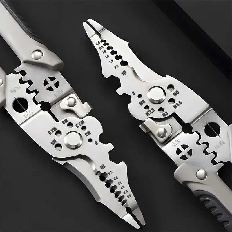 Smartlyo multifunctional wire handling tool with ergonomic grip and various attachments for easy wire management and organization.