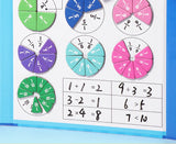 Magnetic fraction puzzles by Smartlyo featuring colorful, educational pieces for learning fractions and math skills.