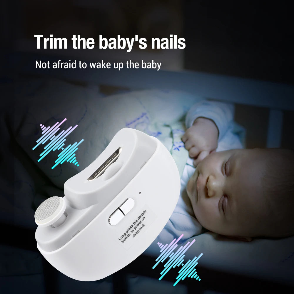 Rechargeable Electric Nail Clipper with LED Light