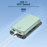 Smartlyo portable charger with built-in cables, compact design, and multiple charging ports for on-the-go device power.