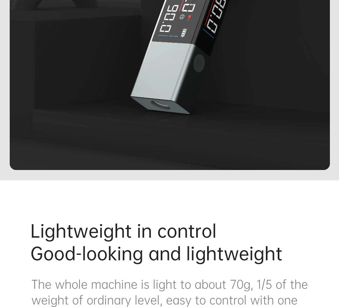 Digital inclinometer by Smartlyo, Laser Protractor for precise angle measurements with clear digital display