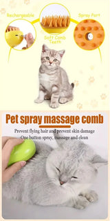Smartlyo Steam pet hair removal brush, an electric spray tool with a sleek design for effective pet hair removal.