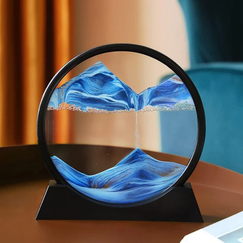 3D Quicksand painting by My Store featuring vibrant swirling colors and textured, dynamic design on canvas.
