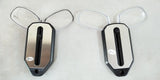 Folding pocket reading glasses with compact frame and clear lenses, designed for convenient reading on the go.