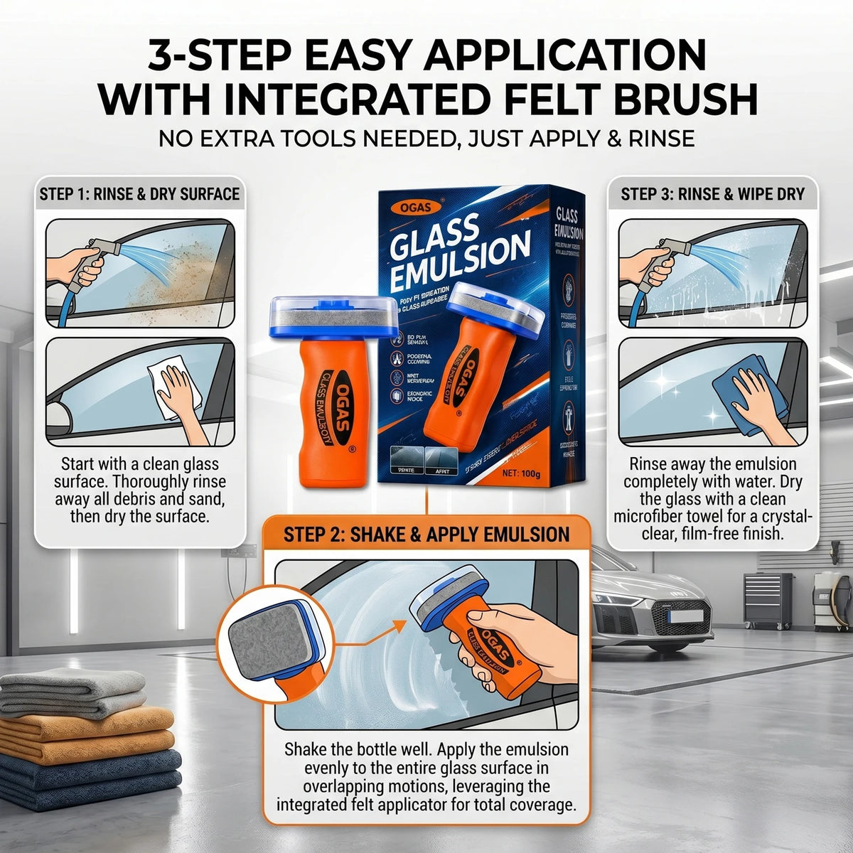 OGAS Gen 2 Upgraded Version Car Glass Oil Film Remover