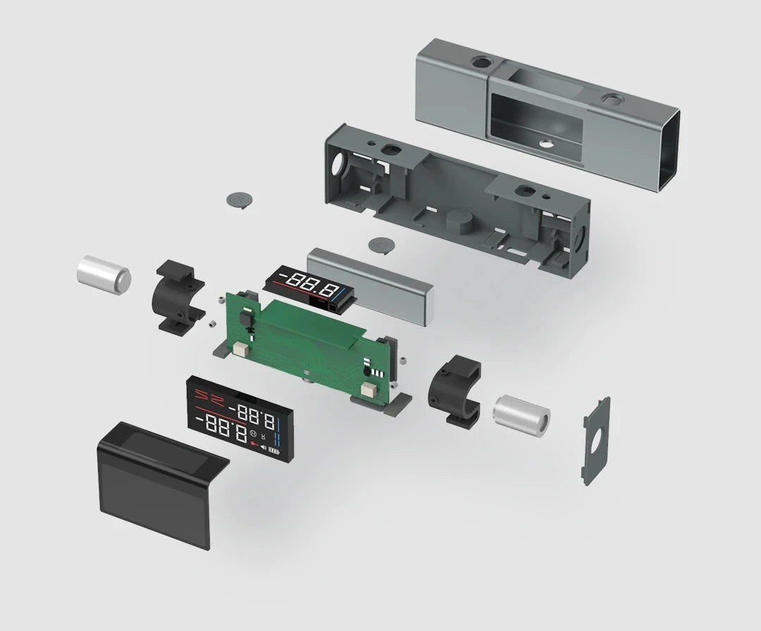 Digital inclinometer from Smartlyo featuring a laser protractor design for precise angle measurements in construction and engineering.