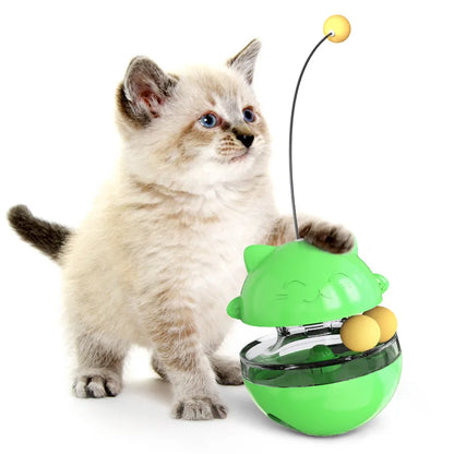 Interactive cat toy set from Smartlyo featuring colorful balls and feather wands for engaging feline playtime.