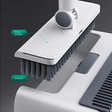Smartlyo 3-in-1 folding broom and dustpan set for multi-surface cleaning, compact design, and easy storage.