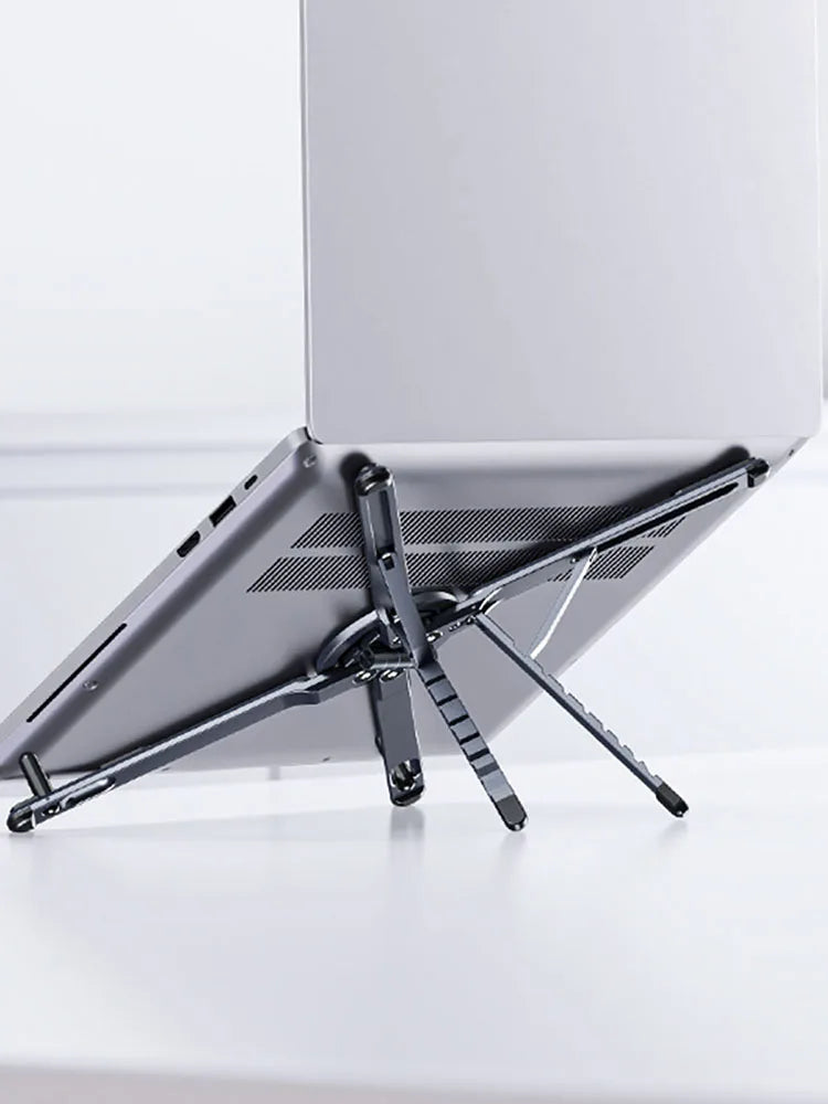 Foldable Magnetic iPhone Holder & Laptop Stand