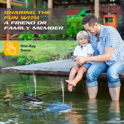 Smart RC Shark whale Spray Water Toy