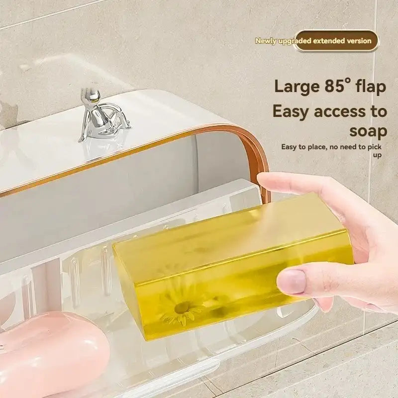 Smartlyo luxury wall-mounted soap holder with sleek design, durable material, perfect for modern bathroom organization.