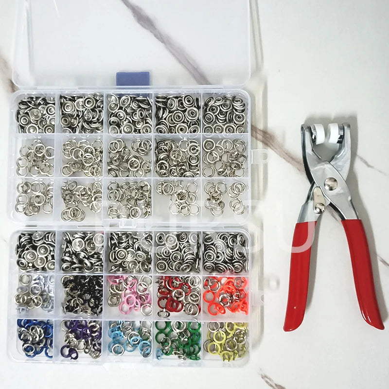 9.5mm Metal Snap Buttons with Tool – photo 10