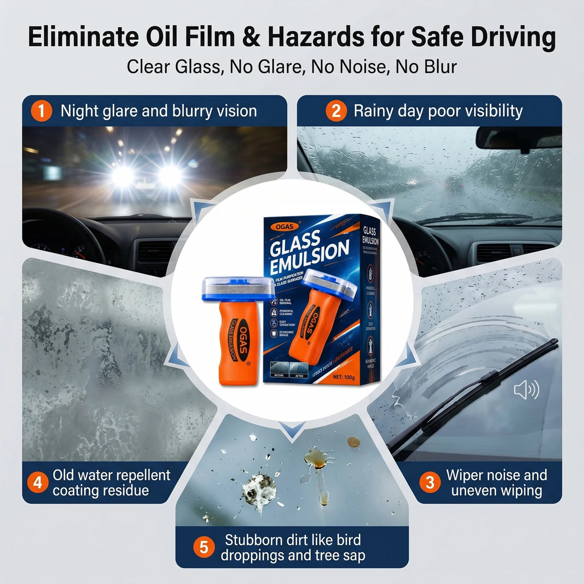 OGAS Gen 2 Upgraded Version Car Glass Oil Film Remover