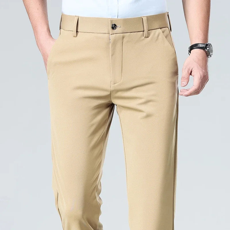 Men's Slim Stretch Wrinkle-Resistant Dress Pants