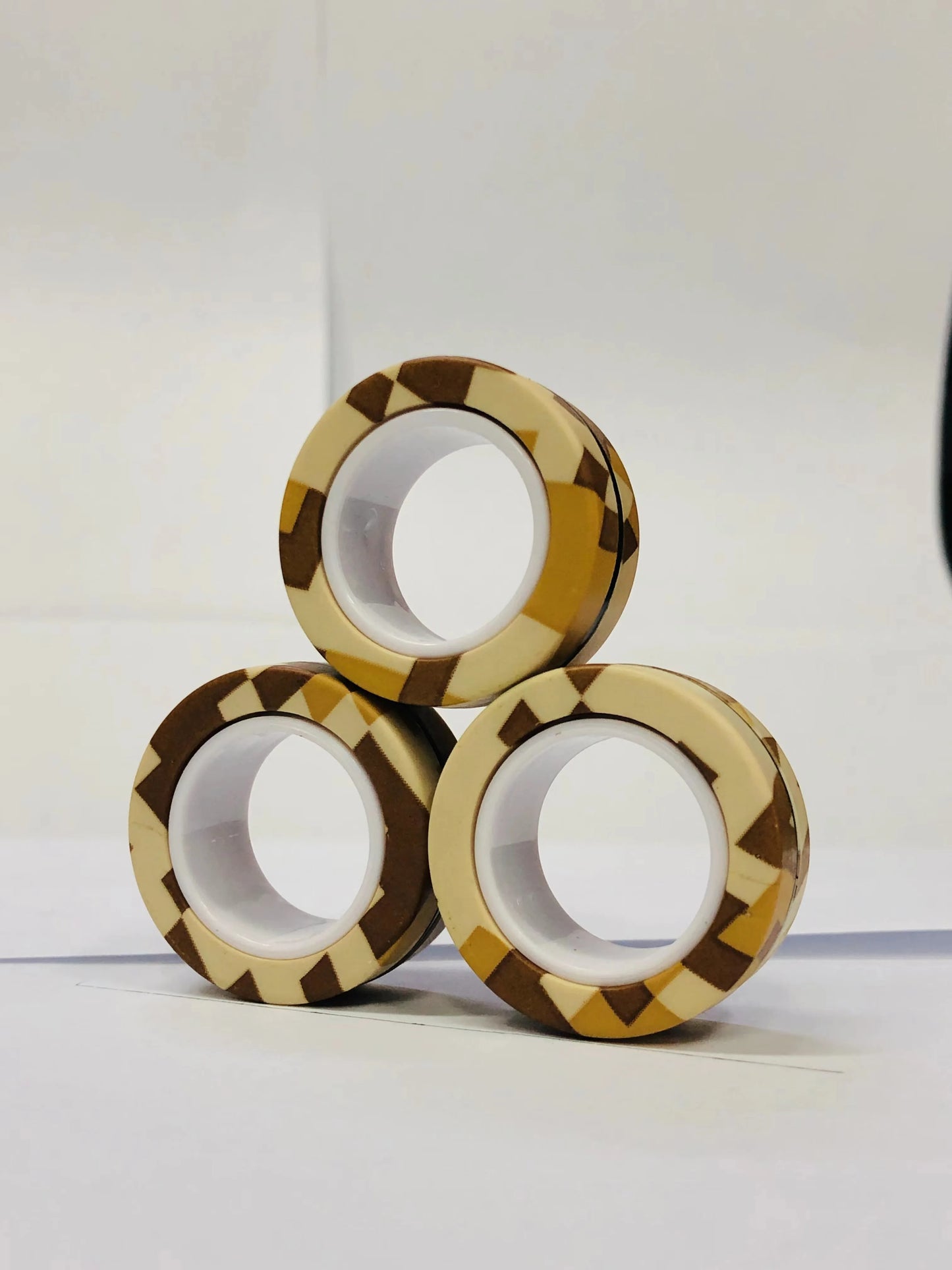 Magnetic Fidget Rings 3pcs – Finger Spinner Stress Relief Set