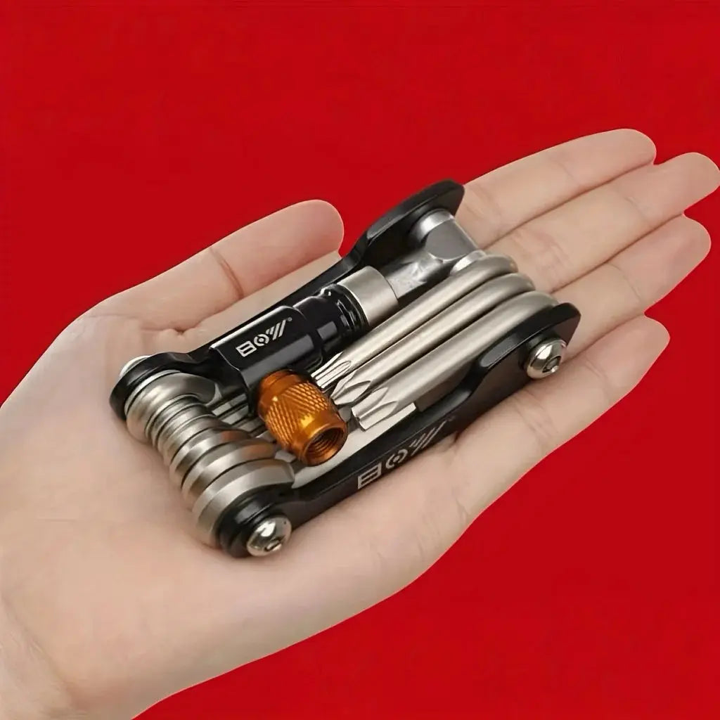 Smartlyo 16-in-1 socket wrench set with various interchangeable heads, compact design, and ergonomic handle for versatile use.
