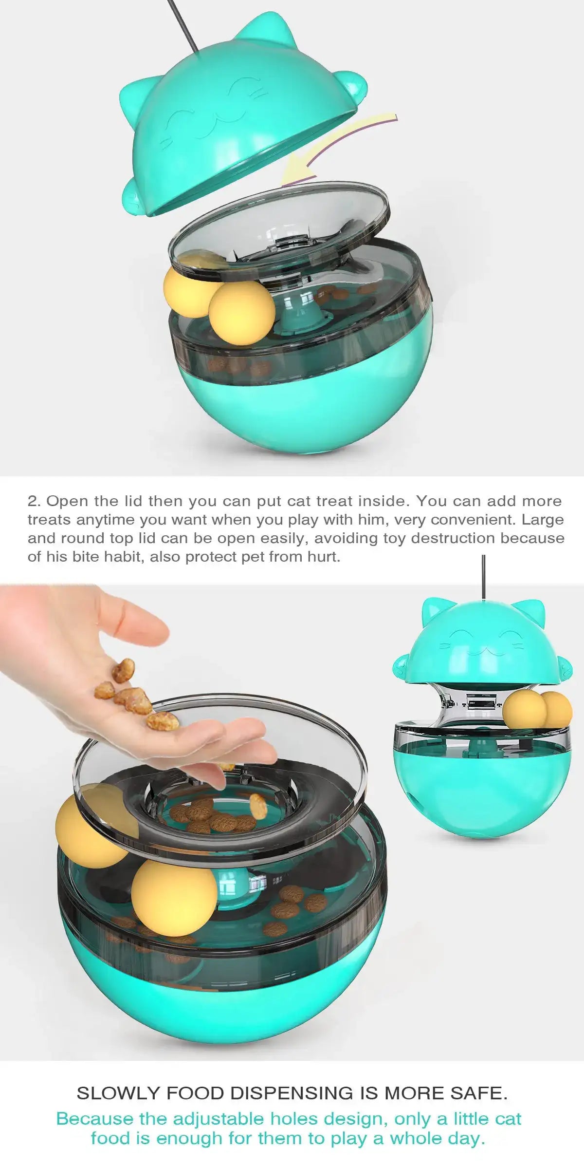 Smartlyo interactive cat toy set with colorful balls and feather wands for playful feline entertainment.