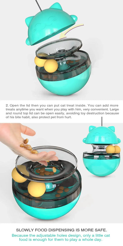 Smartlyo interactive cat toy set with colorful balls and feather wands for playful feline entertainment.