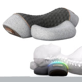 Smartlyo 3-in-1 neck and shoulder pillow massage device for pain relief, featuring ergonomic design and adjustable settings.
