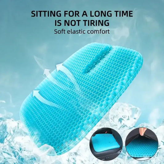 Smartlyo Honeycomb Pain Relief Cushion showing textured honeycomb design for ergonomic comfort and pain relief.
