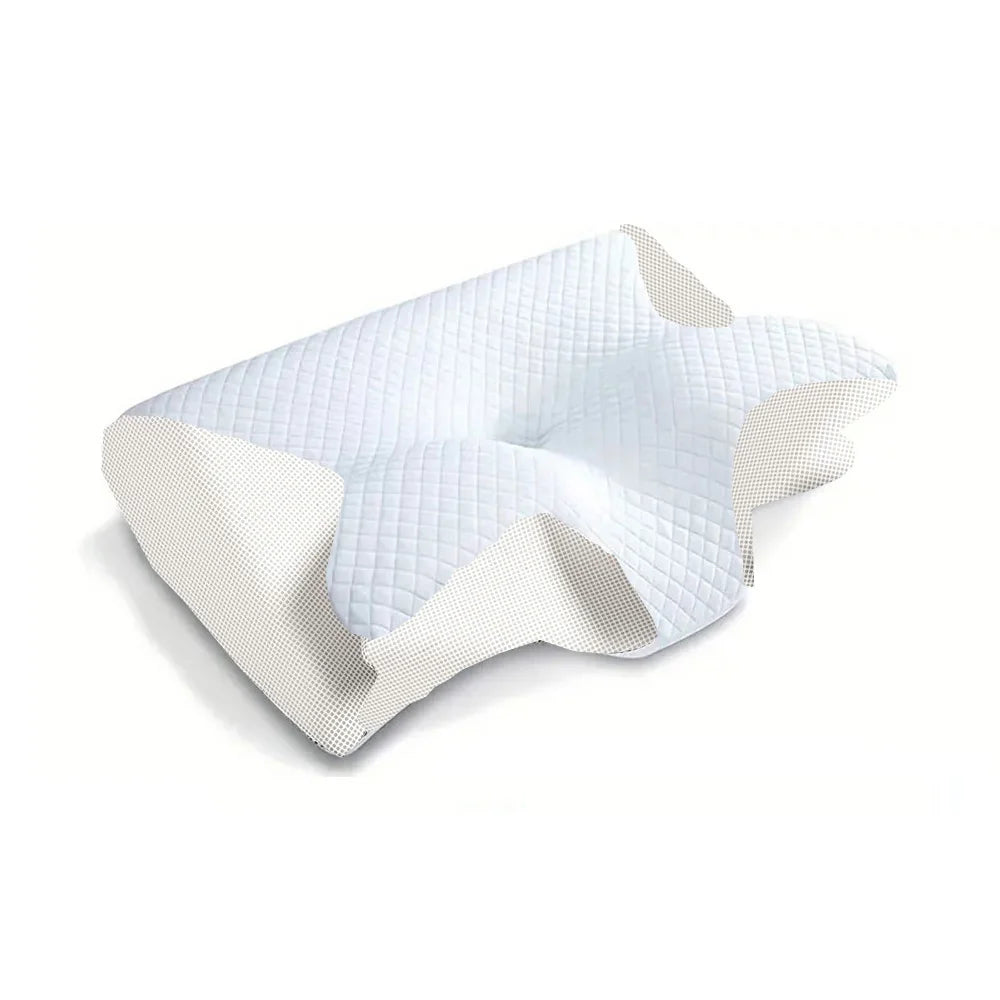 Cervical orthopedic pillow from My Store with contoured design for neck support and comfort during sleep.