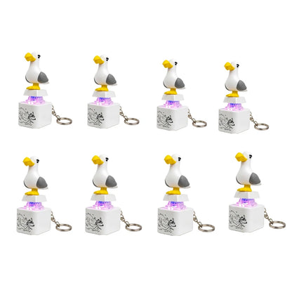 Rechargeable LED Sound Bird Keychain