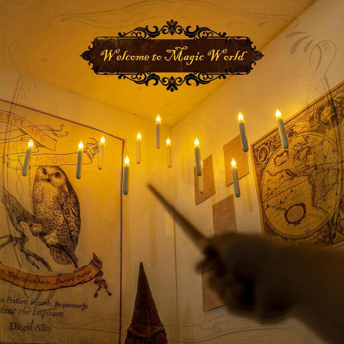 LED Floating Candles with Magic Wand – photo 2
